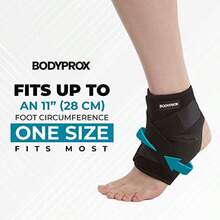 Bodyprox Ankle Support Brace Breathable Neoprene Sleeve Adjustable Wrap! 1 Pack - 如圖 - 查看 5