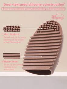 19pcs Makeup Tool Set Includes Makeup Bag, DIY Ice Compress Tool, Rabbit-Shaped Face Brush, Makeup Brush Wash Bowl, Triangle Powder Puff, Cushion Powder Puff, Finger Powder Puff, Makeup Remover Powder Puff, Makeup Applicator Suitable For Powder, Liquid, Face Makeup Tools Specially For Contour, Eye And Eye Corner Areas - Brown - View 9