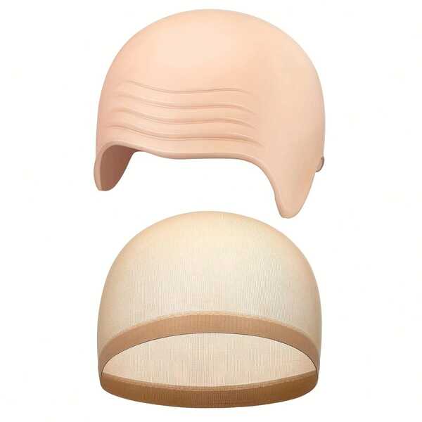 Latex Bald Caps Head Halloween Skull Wig Cap Thick Bald Cosplay Hat Fancy Dress Costume For Kids Adults
