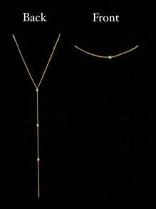 1 件女士时尚铁合金多层流苏身体链，性感沙滩身体链