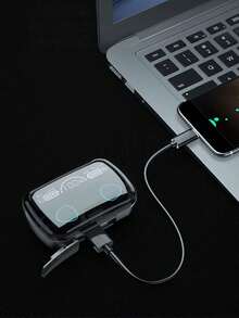 M10 Bluetooth 5.1 Wireless Earphone TWS Stereo Headset With Power Bank Charging Pod - Rose - View 5