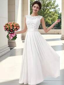 Women Dresses - trắng - Xem 3