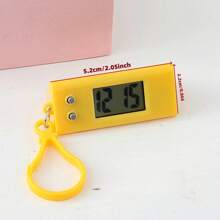 1/6/12/15件马卡龙三角迷你数字闹钟，创意糖果色静音石英表，适合各种活动计时，也可用作万圣节、圣诞节、派对礼物，携带方便 - 彩色 - 查看 14