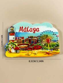 1pc Spain Souvenir 3D Alhambra Palace Magnetic Fridge Magnet, Creative Home Decorative Accessories - Multicolor - View 25