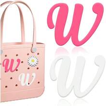 MultiPocket Bag Inserts For Tote Bags Lightweight Nylon Bag Inserts For Travel Hard Shell Bag InserAIERSA 2Pcs Letter Charms For Bog Bag Charm For Accessories Alphabet Insert Charms Compatible With Bogg And Simply Southern Bags Luxury Felt Bag Inserts For Designer Bags - W - Xem 1