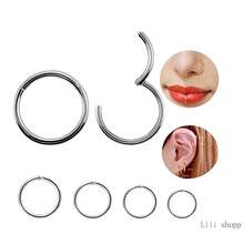 Piercing Smooth Hinged Steel Hoop With Click Clasp, Resistant, Hinged And Segmented - Kit 2-Talk - 查看 3