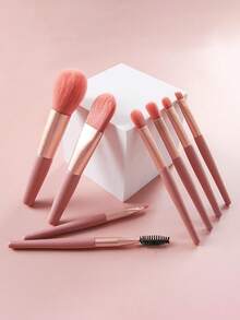 Zestaw 8 pędzli do makijażu i skórzana torba, mini przenośny zestaw pędzli do makijażu dla początkujących, narzędzia kosmetyczne, najwyższej jakości, ultramiękki pędzel do podkładu, pędzel do cieni do powiek, pędzel do brwi, pędzel do ust, pędzel do cieni do powiek, wygodny w podróży i do użytku domowego, zestaw pędzli, zestaw pędzli do makijażu, zestaw pędzli do makijażu, kompletny zestaw do makijażu, zestaw pędzli do makijażu, kompletny zestaw do makijażu, zestaw pędzli, zestaw pędzli do makijażu, zestaw prezentowy do makijażu, zestaw