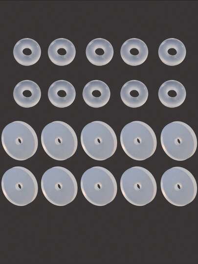 20入組/套透明圓形鼻環配件受歡迎穿孔身體鏈禮品適合女士和男士