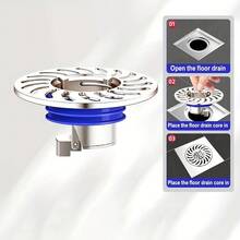 1 miếng thoát sàn chống mùi - Vàng/Bạc, Bộ chống trào ngược cống thoát nước vòi hoa sen, Van thoát nước một chiều, Bộ lọc cống bằng đồng thau, Chống trào ngược, Ngăn mùi hôi phát tán trong phòng tắm và nhà bếp (Đồng thau) - Nhiều màu - Xem 4