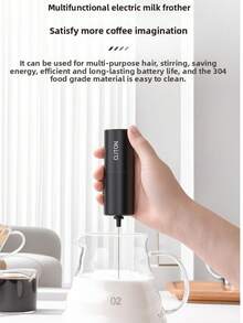 CLITON 电动咖啡机套装 - 包括 1800mAh 电动咖啡研磨机、无需电池的电动奶泡器、不锈钢手冲壶、塑料滤杯、共用咖啡壶、50 张滤纸、咖啡勺、清洁刷和充电线 | 适合日常居家使用,享受美好的早晨咖啡时光,也适合节日(开斋节、斋月、生日)、乔迁之喜以及犒劳自己。 - 彩色 - 查看 10