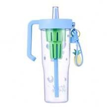 Miniso 史迪奇菠萝派对杯 | 大容量，可爱又实用！1250毫升/42.27盎司，盛装大杯饮品的理想之选。史迪奇+菠萝图案，充满热带夏日气息。轻巧防碎塑料材质，居家/宿舍/野餐的完美之选。（1个） - 藍色 - 查看 9