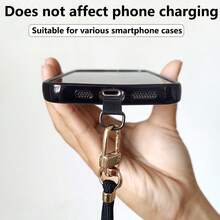 Adjustable Universal Phone Lanyard Strap, Retractable Halter Cord, Durable Anti-Drop Long Phone Chain For Outdoor Use - Multicolor - View 7