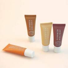 1套迷你裸色唇膏，透明保湿高光泽唇膏，保湿透明唇彩 - 彩色 - 查看 5