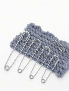 10 piezas Juego de alfileres de metal de uso pesado, de varios tamaños, juego de alfileres con cierre de resorte, adecuado para costura, acolchado, mantas, decoración del hogar y manualidades - Accesorios de costura multifuncionales, alfileres grandes fijos y gruesos, alfileres de hebilla simples, clips de metal extra gruesos y resistentes para ropa/bolsos/manualidades | Fijadores de armario DIY, alfileres antideslizantes para faldas, alfileres de hebilla para ropa