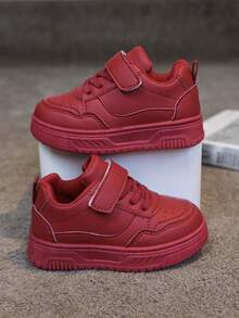 Giày thể thao trẻ em, Giày thu bé gái 2024 mới, Giày bé trai, Giày xuân bé trai, Phiên bản mùa xuân, Giày vải cho trẻ mới biết đi - Đỏ - Xem 3