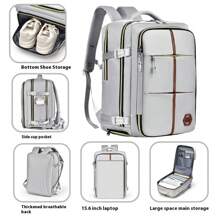 Cabin Flight Bag Backpack 42*28*21cm Travel Rucksack Overnight Carry On Luggage - Grey - View 4