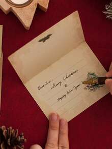 6pcsThis Retro Christmas Card Set Is Perfect For Business Declarations And Christmas Eve. The Simple And Fresh Greeting Cards Are Ideal For Giving As Gifts During Christmas Home Decor Christmas Decorations Room Decor Winter