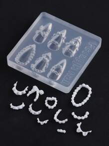 1件套浮雕法式蛋糕奶油美甲雕刻模具蝴蝶结蛋糕蕾丝裙奶油条纹蝴蝶结设计DIY小清新情人节美甲脱模工具美甲沙龙用品工具 - 無色 - 查看 8