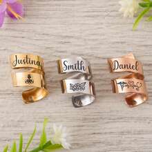 A Personalized Stainless Steel Stethoscope ID Tag, Engraved Stethoscope Name Tag, Custom Stethoscope Charm, Stethoscope ID Ring, Gift For RN Doctor/Nurse, Engraved Stethoscope Tag With Name, Gift For Medical Student, Nurses Week Appreciation Graduation Gift, Stethoscope ID Ring.