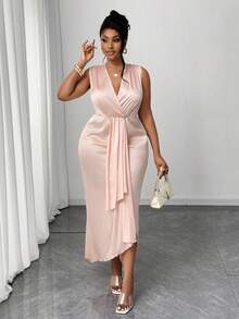 夏季女士连衣裙 女士粉色连衣裙 - 淺粉色 - 查看 4