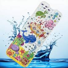 1pc 40 X 16 Inch Bath Mat, Bathtub Mat Non Slip, Cartoon Bath Tub Shower Mat Anti Slip With Drain Holes And Suction Cups Machine Washable - Multicolor - View 3