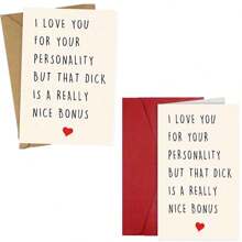 1 Stück Spezialkarte zum Jahrestag, witzige, anzügliche, dreckige Geburtstags-, Valentinstags-Karte für Ehemann, Freund, ihn, Verlobten, Männer, Schulanfang