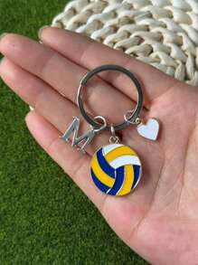 个性化排球钥匙扣礼品，送给段街运动员的礼物，感恩节和圣诞节礼物 - 黃色 - 查看 70