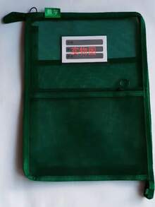 1pc"3 - Layer Multi - Functional Organizer Document Bag For Students: Textbooks, Worksheets & Stationery Storage",Back To School,School Supplies - Multicolor - View 10