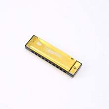 10孔C调半音阶口琴（带琴盒）初学者礼物，适合浪漫情侣游戏、猫咪礼物、女性游戏、男性游戏、互动游戏、派对游戏、生日礼物、节日礼物、完美礼物 - 彩色 - 查看 12