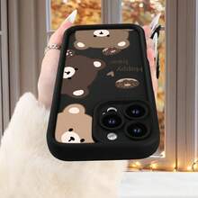 Funda de teléfono elegante Funda de teléfono de moda con estampado de oso de dibujos animados para iPhone 16/16Pro/16Promax/15/15Plus/15Pro/15Promax/14/14Plus/14Pro/14Promax/13/13Mini/13Pro/13Promax/12/12Mini/11/8/7/Se/Xsmax/Xr/Plus/Pro/Max Series presenta un estilo más individualista - 1 pieza - Ver 8