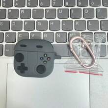 兼容 4/3 Pro 2/3 游戏机造型硅胶耳机保护套 - 黑色 - 查看 12