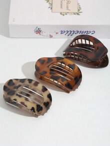 1pc/2pcs/3pcs Retro Matte Solid Color Flat Alligator Hair Clip Hair Claws, Simple Versatile Hairclips Suitable For Long And Thick Hair - Multicolor - View 8