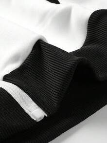 Men's Autumn/Winter Colorblock Patchwork Hoodie, Fashion Graphic Print Casual Pullover With Pocket, Long Sleeve, Polyester Blend, Comfortable For Daily Wear, Essential Winter Layering Piece