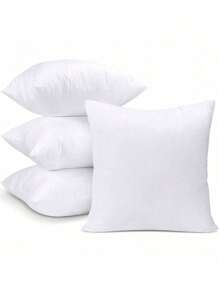 Rellenos de almohada decorativos, 1, 2, 4 o 6 piezas de almohadas de fibra, almohadas para exteriores, relleno suave y esponjoso, decoración del hogar para cama, sofá, dormitorio, coche, viajes, varios tamaños: 30 x 50, 40 x 40, 45 x 45, 40 x 60, 50 x 50, 60 x 60, 50 x 70 cm