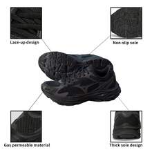 Mizuno RACER S 男女跑步鞋，轻便透气休闲通勤户外健身路跑鞋 D1GH2235-01