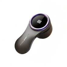 USB Powered Adjustable Electric Lint Remover - Powerful Motor, USB-C Fast Charging, Portable Fabric Shaver For Sweaters, Clothes, Furniture, Carpets, Bedding - Includes Cleaning Brush, Essential For Home & Travel Laundry - White & Rose Gold Decorative Design, Compact & Efficient, Stylish Storage Solution.