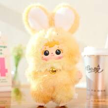 塞缪尔盲盒公仔，彩色兔子系列，多种颜色可选，ABS材质脸部，适合作为生日礼物、收藏品、惊喜礼物、情人节礼物、圣诞节礼物、节日礼物，ABS（硬质）内芯材质，非毛绒填充物 - 彩色 - 查看 6