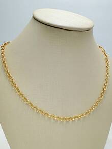 Women's Necklace + Bracelet Chain Kit With Antique Coin In 18k Gold Plating - Vàng - Xem 7