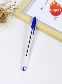 12 قلم كريستال أزرق وأحمر وأسود، أقلام جاف بأنصاف قلم رصاص (1.0مم)، لوازم مدرسية، لوازم مكتبية جذابة للغاية، كتابة سلسة، أقلام مكتبية، لوازم مكتبية للمدرسة والفندق