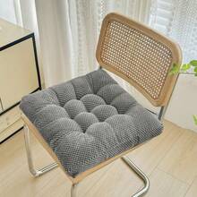 1 PIEZA Cojín de asiento de silla de felpa gruesa - Relleno de poliéster lavable a máquina y cubierta duradera para todas las estaciones - Cojines multiusos y resistentes a las manchas para sillas de comedor para decoración del hogar y la oficina