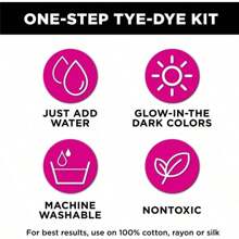 Glow In The Dark Cosmic Galaxy 4 - Color Tie - Dye Kit With Glow Mix