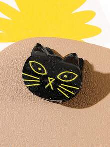 1/4 pièces Accessoires polyvalents pour cheveux d'Halloween, mignons mini-clips à cheveux en acrylique en forme de chat, araignée, citrouille, fantôme. Convient pour les fêtes, le port quotidien, un beau cadeau pour les filles et les amies. Clips à griffes mode pour femmes, pinces à cheveux élégantes, accessoires de festival d'automne - Multicolore - Voir 9