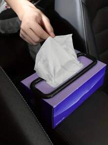 黑色ABS汽车纸巾盒架，悬挂式汽车纸巾盒，汽车纸巾夹，纸巾盒架，汽车遮阳板纸巾架