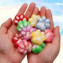 6 piezas de mini squishies, juguetes apretables con diseño de gato como recuerdos de fiesta para niños. Juguetes apretables tipo mochi con diseño de patas de gato, kawaii, para aliviar el estrés y la ansiedad para niños y adultos, relleno de piñatas y bolsas de regalo para niños pequeños.