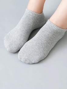 30 双男女款薄款透气舒适防臭吸汗低帮踝袜，休闲纯色袜子，儿童袜子和袜类，适合夏季春夏秋冬袜子 - 彩色 - 查看 7