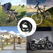 1pc Metal Cut Iron Anti-Theft Chain Lock, Suitable For Protecting Bicycles, Motorcycles And Cars, No Power Supply Needed