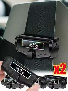 Car Seat Belt Adjuster 2 Packs - Strap Positioner Stops Neck Choking, Relieves Pain For Long Drives (Crash Tested ABS) - Black - View 3