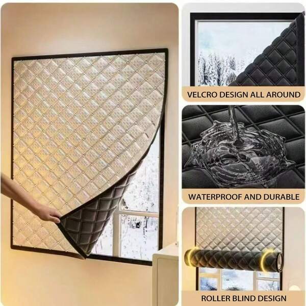 Insulated And Windproof Sealed Windows, Warm Winter Curtains, Shading, Sound Insulation, Screen Windows