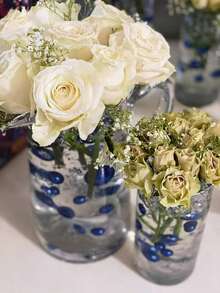 100g Artificial Floating Pearl Filler, For Vase Decor, Floating Candle Decor, Home Center Decor, Suitable For DIY Wedding, Birthday, Theme Party, Halloween Decor And Christmas Center Decor, 10mm, 16mm, 20mm (Including Water Absorbing Gel Beads) Home Decor Room Decor Flower Vase Glass Vase