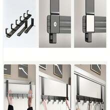 خطاطيف الباب بدون ثقب جديدة، شماعات للتعليق على الباب، رفوف تعليق الملابس المثبتة على الباب، ضرورية لتعليق الملابس. مثالية لتخزين وتنظيم غرفة النوم. - متعدد الألوان - مشاهدة 5